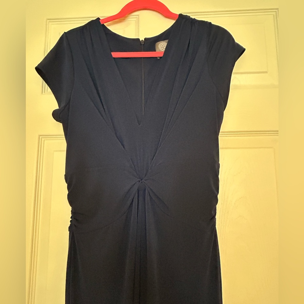 Vince Camuto Deep Blue Jumpsuit. Knit fabric makes it so comfortable!